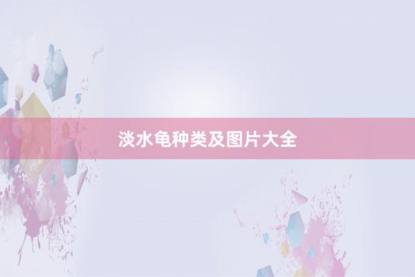 淡水龟种类及图片大全